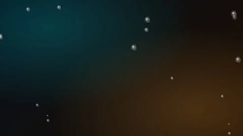 Abstract background featuring floating liquid bubbles on a dark gradient Video stock 338310232