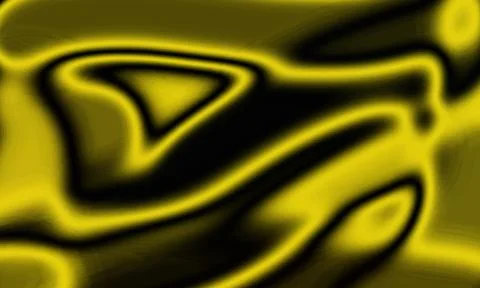 Abstract background, featuring flowing liquid, shapes in bright, yellow and.. Stock Illustration