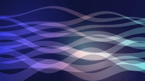 Abstract background featuring flowing smooth translucent wavy lines in grad.. Stockbeeldmateriaal 346981164