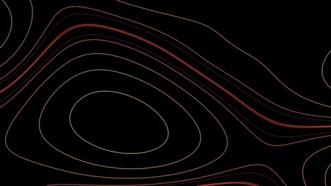 Abstract background featuring flowing topographic contour lines glowing with Stock Footage 328623584