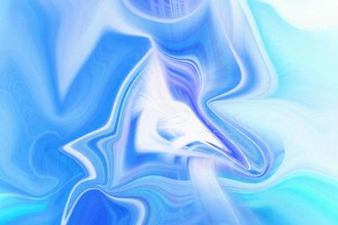 Abstract background featuring fluid blue and white waves swirling Stock Illustration