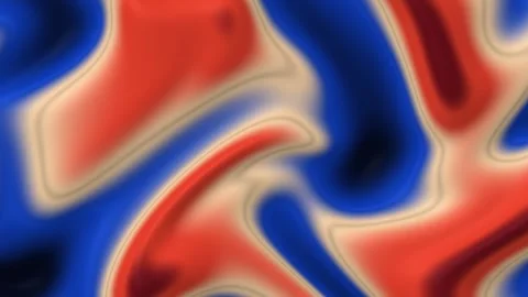 Abstract background featuring fluid shapes in vibrant red and deep blue col.. Stock-Footage 347464764