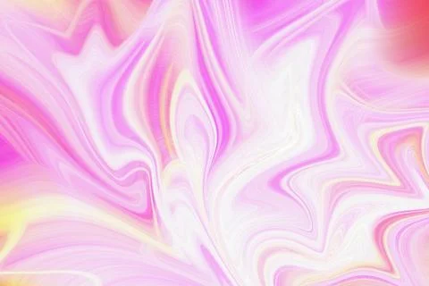 Abstract background featuring fluid swirls of soft pink, magenta, and white Stock Illustration