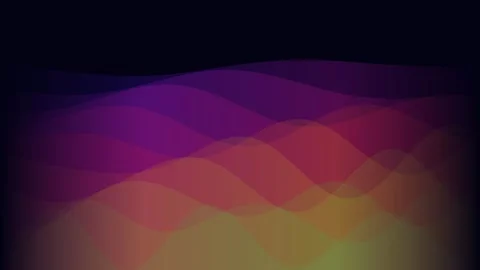 Abstract background featuring fluid wave patterns in vibrant gradient colors Video stock 335117148