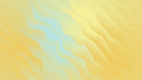 Abstract background featuring gentle flowing wavy shapes in soft yellow and Stock Footage 323108514