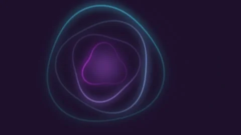 Abstract background featuring glowing concentric triangle shapes with soft .. Stock Footage 347465536
