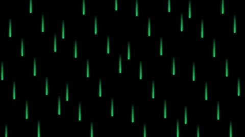 Abstract background featuring glowing green vertical light streaks on black Vídeos de archivo 335149758