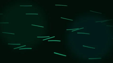 Abstract background featuring glowing green dashes on a dark canvas pattern Stock Footage 338311374