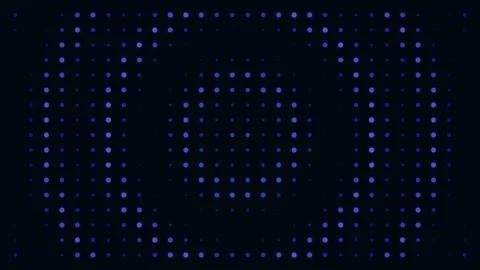 Abstract background featuring glowing purple dots in a concentric circle pattern Video stock 335117402