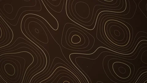 Abstract background featuring golden topographic contour lines mapping a la.. Stock Footage 346723500