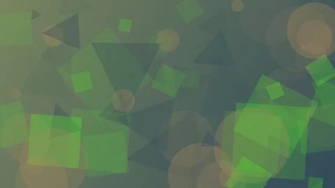 Abstract background featuring green and brown overlapping translucent trian.. Stock Illustration