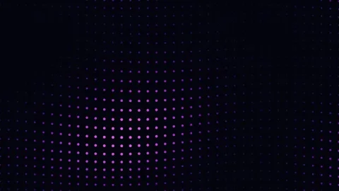 Abstract background featuring a grid of glowing purple dots in the center Video stock 335117281
