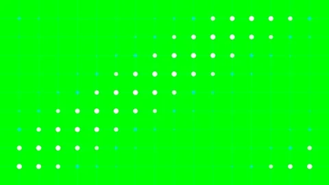 Abstract background featuring a grid of glowing white and teal dots on green Vídeos de archivo 340266958