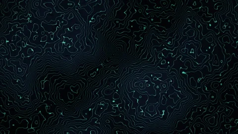 Abstract background featuring intricate glowing cyan topographical contour .. Stock-Footage 347244072