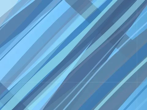 Abstract background featuring layered blue diagonal stripes with geometric .. Stock Illustration
