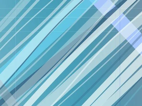 Abstract background featuring layered blue geometric stripes and diagonal a.. Stock Illustration