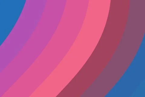 Abstract background featuring layered curved stripes in vibrant pink, purpl.. 스톡 일러스트