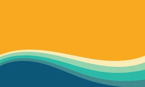 Abstract background featuring layered smooth wave lines Stock Illustration