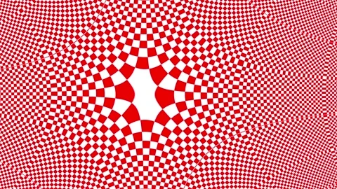 Abstract background featuring a mesmerizing red and white checkered pattern.. Stock Footage 305715688