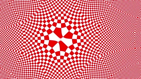 Abstract background featuring a mesmerizing red and white checkered pattern.. Stock Footage 305715708