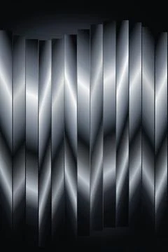 Abstract background featuring metallic silver panels arranged in elegant ve.. Stock-Illustration
