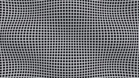 Abstract background featuring monochrome grid pattern with soft waves movin.. Stock Footage 340832301