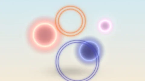 Abstract background featuring multiple glowing circles in soft red orange a.. Stock-Footage 347244077