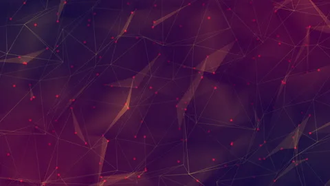 Abstract background featuring a network of interconnected geometric shapes and Video stock 281134078