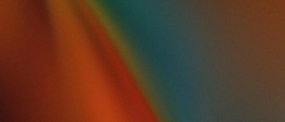 Abstract background featuring orange and teal gradient with grainy texture. Stock Illustration