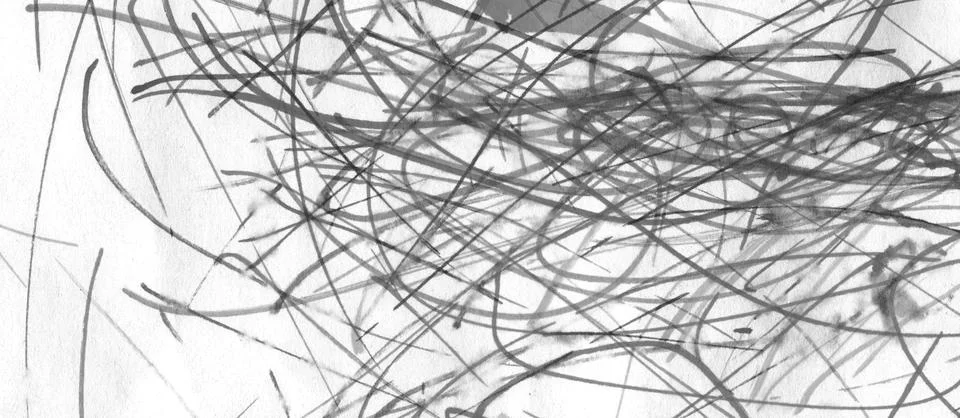 Abstract Background Featuring Overlapping Black Graphite Pencil Scribbles a.. Stock Illustration