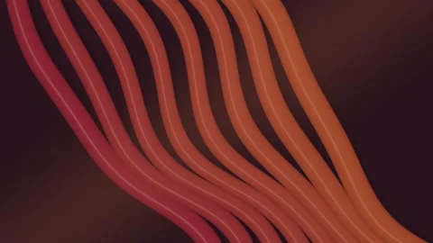 Abstract background featuring a pattern of soft undulating orange and red l.. Stock Footage 347465188