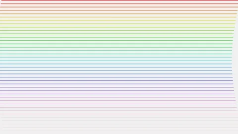 Abstract background featuring a pattern of thin horizontal colorful lines Video stock 335118352