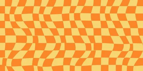 Abstract Background Featuring a Psychedelic Groovy Checkerboard Design in 197 Stock Illustration