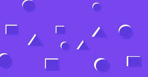 Abstract background featuring purple geometric shapes and white highlights Stock Illustration