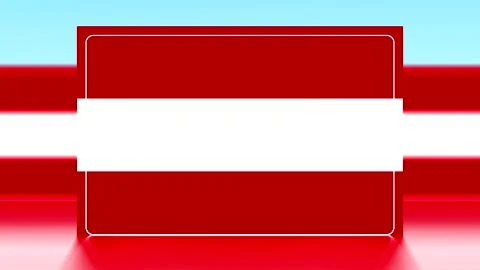 Abstract background featuring a red rectangular frame with a white horizont.. Video stock 343643325