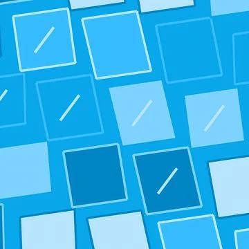 Abstract Background Featuring Repeating Blue Squares and Diagonal Lines 스톡 일러스트