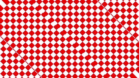 Abstract background featuring a repeating diamond pattern in red and white... Stock Footage 305715908