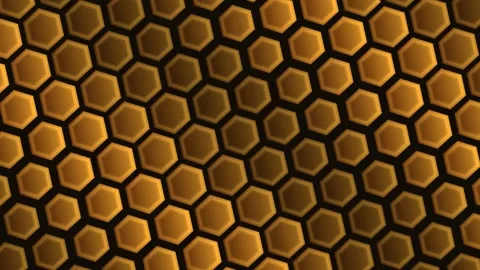 Abstract background featuring a repeating geometric honeycomb pattern with .. Stock Footage 347464740