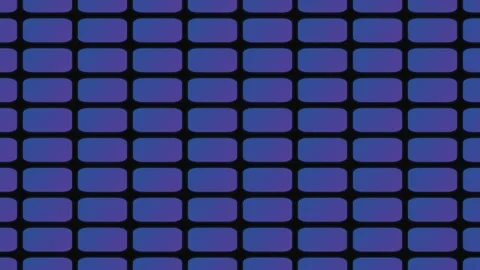 Abstract background featuring a repeating grid of glowing blue rounded rect.. Stock Footage 339617190