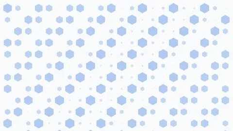 Abstract background featuring a repeating pattern of light blue hexagons Stock Footage 336263497