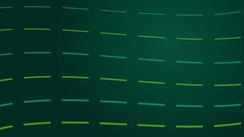 Abstract background featuring a repeating pattern of horizontal green dashes Stock Footage 338311390