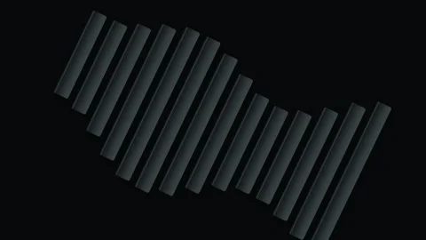 Abstract background featuring a repeating pattern of dark grey parallel rec.. Stock Footage 347464739