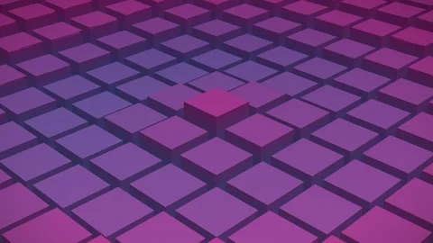 Abstract background featuring a repeating pattern of three dimensional purp.. Stock Footage 347465208