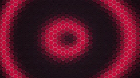 Abstract background featuring a repeating red honeycomb pattern arranged in.. Stock Footage 346981155
