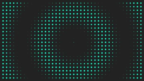 Abstract background featuring a rhythmic grid of glowing green light dots Vídeos de archivo 336263362