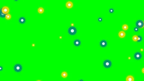 Abstract background featuring scattered yellow and dark teal circular shapes 库存影片 341822426