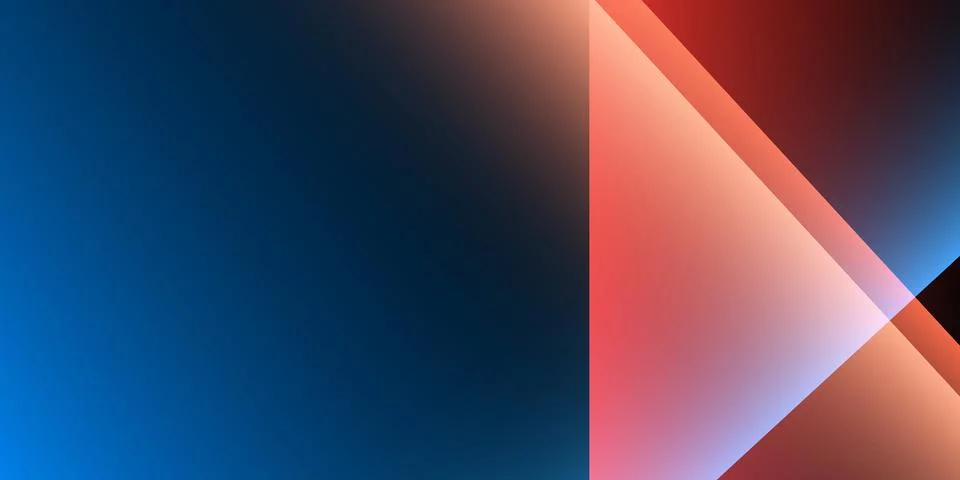 Abstract background featuring a smooth blue gradient with overlapping trans.. Stock Illustration