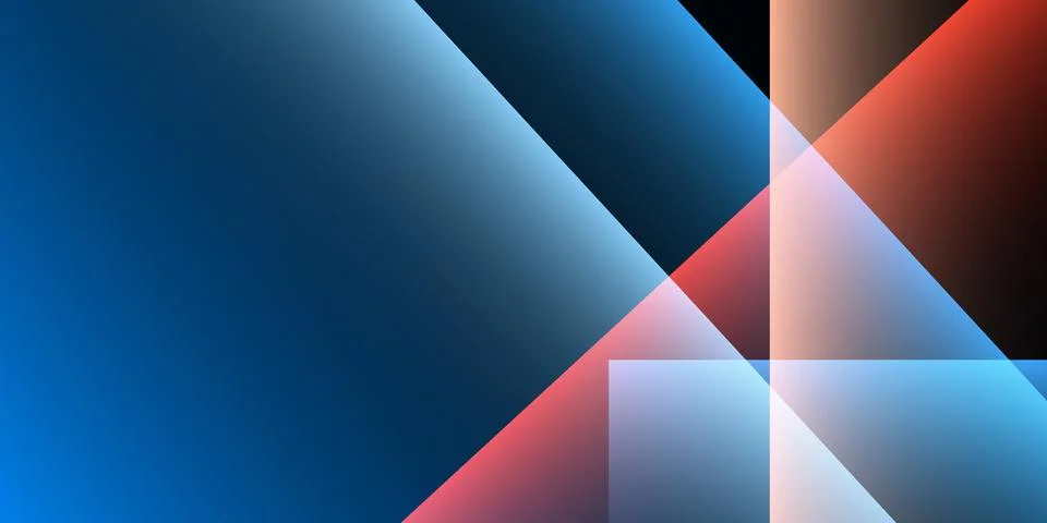 Abstract background featuring a smooth blue gradient with overlapping trans.. Stock Illustration