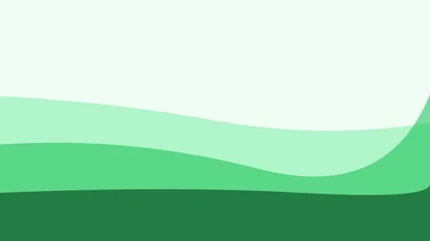 Abstract background featuring smooth flowing waves in shades of fresh green Video stock 335117713