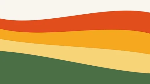 Abstract background featuring smooth flowing waves of warm earthy colors Video stock 335118156